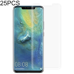 Wewoo Film de verre trempé de plein écran pour 25 PCS 3D à bord incurvé Huawei Mate 20 Pro Transparent