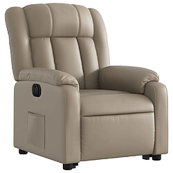 Avis Maison Chic Fauteuil Relax pour salon, Fauteuil inclinable électrique cappuccino similicuir -GKD71638