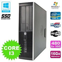 PC HP Compaq 6200 Pro SFF Core i3 3.1GHz 16Go 480Go SSD DVD WIFI W7 Pro - Occasion