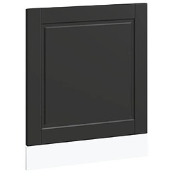 vidaXL Panneau de lave-vaisselle Porto noir 60x1,5x67 cm