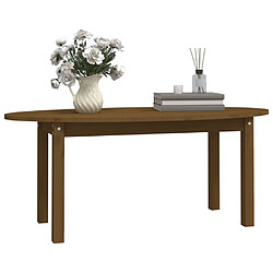 Acheter ComfortXL Table Basse Marron Miel 110x55x45 Cm Bois Massif De Pin