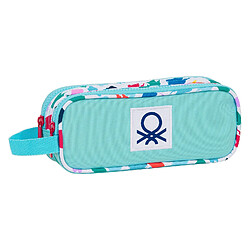 Trousse Fourre-Tout Double Benetton M513 Multicouleur (21 x 8 x 6 cm)