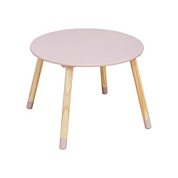 Acheter Mobili Rebecca Table et 2 chaises pour enfants Rebecca Mobili Hely 44x60x60 MDF Pin Rose Marron ENSEMBLE 3 pcs