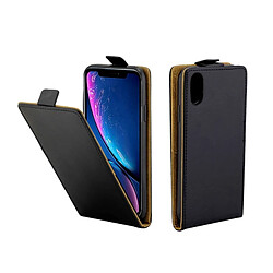 Wewoo Housse en cuir Business Style TPU à rabat vertical pour iPhone XR, avec fente pour carte (noire)