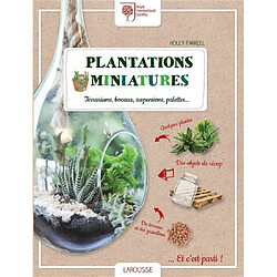 Plantations miniatures : terrariums, bocaux, suspensions, palettes