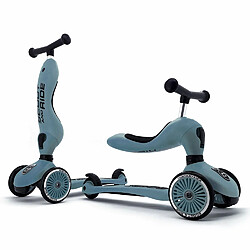 Scoot & Ride Porteur évolutif Highwaykick 1 Bleu acier - SCOOT AND RIDE