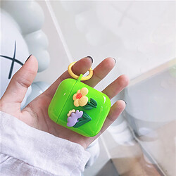 GUPBOO Airpods Coque Housse Étui Protecteur Compatible pour AirPods 3-Herbe tridimensionnelle couleur bonbon petite fraîche