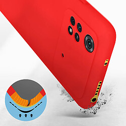 Avis Avizar Coque Xiaomi Poco M4 Pro 4G Semi-rigide Soft-touch Fine rouge