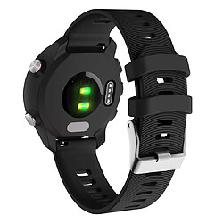 Acheter Wewoo Bracelet pour montre connectée de en silicone Smartwatch Garmin Forerunner 245 noir