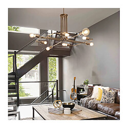 Ideal Lux Suspension Laiton antique TRIUMPH 8 ampoules