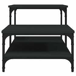 Maison Chic Tabls basse,Table Console pour salon noir 100x50,5x45 cm bois d'ingénierie -MN51178 pas cher