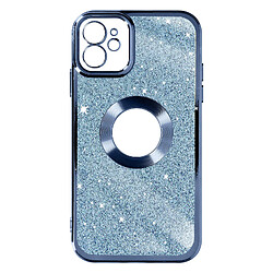 Avizar Coque iPhone 12 Paillette Bleu