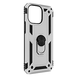 Avizar Coque pour iPhone 14 Pro Max Hybride Bague de maintien Support Vidéo argent