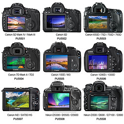 Wewoo Film protecteur écran pour Canon 5D Mark IV / III, Sony RX100 / A7M2 / A7R / A7R2, Nikon D3200 / D3300, Panasonic GH5, DMC-LX100 etc. 60 PCS 2.5D courbé bord 9H dureté de surface en verre trempé Kits de protection d'écran