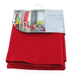 Decorline Nappe rectangle Essentiel - 140 x 250 cm - Polyester - Rouge