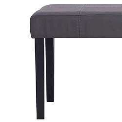 Acheter vidaXL 281309 Bench 106 cm Grey Faux Leather