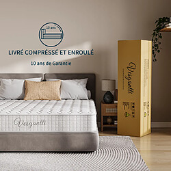 Avis Matelas Vesgantti Tight Top 140x190cm, Épaisseur 24cm, Technologie Hybrid