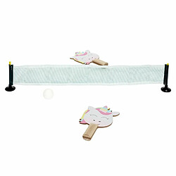 Paris Prix Jeu Enfant Ping Pong Licorne 19cm Blanc & Rose