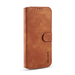 Etui en PU style rétro avec support marron pour votre Huawei P40 Lite/Nova 7i/Nova 6 SE