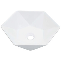 vidaXL Lavabo 41x36,5x12 cm Céramique Blanc