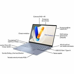 Ordinateur Portable Asus Vivobook S 14 OLED S5406MA-QD162W 14" Intel Core Ultra 9 185H 16 GB RAM 1 TB SSD Espagnol Qwerty