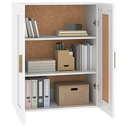 Avis vidaXL Armoire murale blanc 69,5x32,5x90 cm bois d'ingénierie