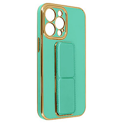 Avizar Coque iPhone 13 Pro Béquille pliable Système magnétique bleu