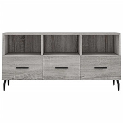 Acheter vidaXL Meuble TV sonoma gris 102x36x50 cm bois d'ingénierie