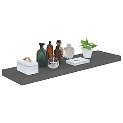 Avis Maison Chic Lot de 4 Étagère murale flottante,Etagère de rangement Gris brillant 90x23,5x3,8 cm MDF -MN10993