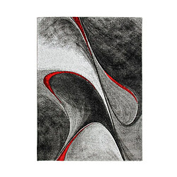 Thedecofactory RUBY DESIGN - Tapis à motifs vagues abstraites rouge 120x170