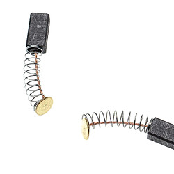 vhbw 2x Balais de charbon pour moteur 12 x 6 x 5mm compatible avec Hitachi DS 18DMR, DS 18DMR (PS), DS 9DM, DV 14DL outil électrique