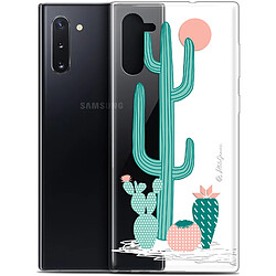 Caseink Coque Pour Samsung Galaxy Note 10 (6.3 ) [Gel HD Collection Petits Grains ? Design A l'Ombre des Cactus - Souple - Ultra Fin - Imprimé en France]