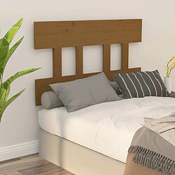 Maison Chic Tête de lit scandinave,Meuble de chambre Marron miel 103,5x3x81 cm Bois massif de pin -MN69780 pas cher