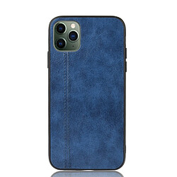 Wewoo Coque Rigide Motif de peau de vache antichoc pour iPhone 11 Pro Skin PC + Housse + TPU Bleu