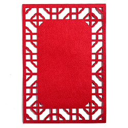 Wewoo École stéréo coloré épais non-tissé fond Pad décoration matériauxtaille 40x28 cm rouge