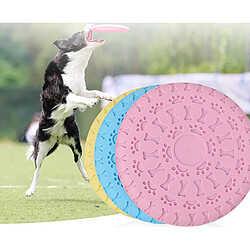 3 PCS Portable Chien Jouet Formation D'alimentation Double-usage Frisbee Pet Formation Jouet-Bleu