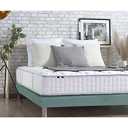 Idliterie Ensemble Matelas Ressorts + Mémoire de forme ODYSSEE + Sommier - Made in France