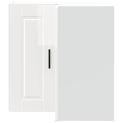 Avis vidaXL Armoire murale d'angle de cuisine Porto blanc brillant