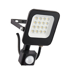 Saxby PIR Override 10W IP65 10W Projecteur extérieur Peinture noire mate