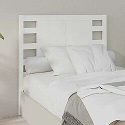 Maison Chic Tête de lit moderne pour chambre - Décoration de lit Blanc 81x4x100 cm Bois massif de pin -MN88826