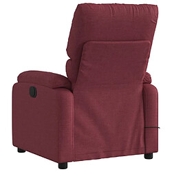 Acheter Maison Chic Fauteuil Relax pour salon, Fauteuil de massage inclinable électrique Rouge bordeaux Tissu -GKD24664