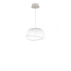 Luminaire Center Suspension Celeste blanc 1 ampoule 32cm