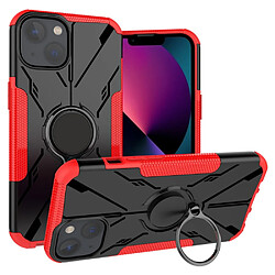 Coque en TPU 2-en-1, anti-chutte avec béquille pour votre iPhone 13 mini 5.4 pouces - rouge