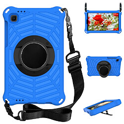 Coque en TPU avec béquille et bandoulière bleu pour votre Samsung Galaxy Tab A7 Lite 8.7 pouces