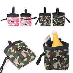 Acheter Pet Dog Training Traiter Snack Bag Alimentation Bait Pouch Poop Sacs Distributeur Vert