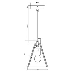 Acheter Suspension pyramide en béton LED E27 douille lustre en pierre table lumineuse cuisine pizzeria pub bar 230V COULEUR GRIS FONCÉ