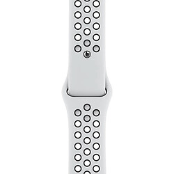 Nike Sport Band pour Apple Watch Series 1 á 9 / SE (38/40/41 mm) | Series 10 (42 mm) - Pure Platinum/Black