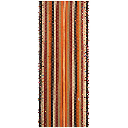 Vidal Tapis de laine 316x124 orange Jajim