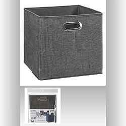 Atmosphera, Createur D'Interieur Boite de rangement pliable - 31 x 31 - Gris foncé