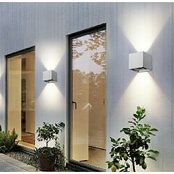 Tradex MURALE DOUBLE ÉMISSION LED COB 12W LUMIÈRE EXTÉRIEURE 4000K 3000K 6500K GRIS ES46